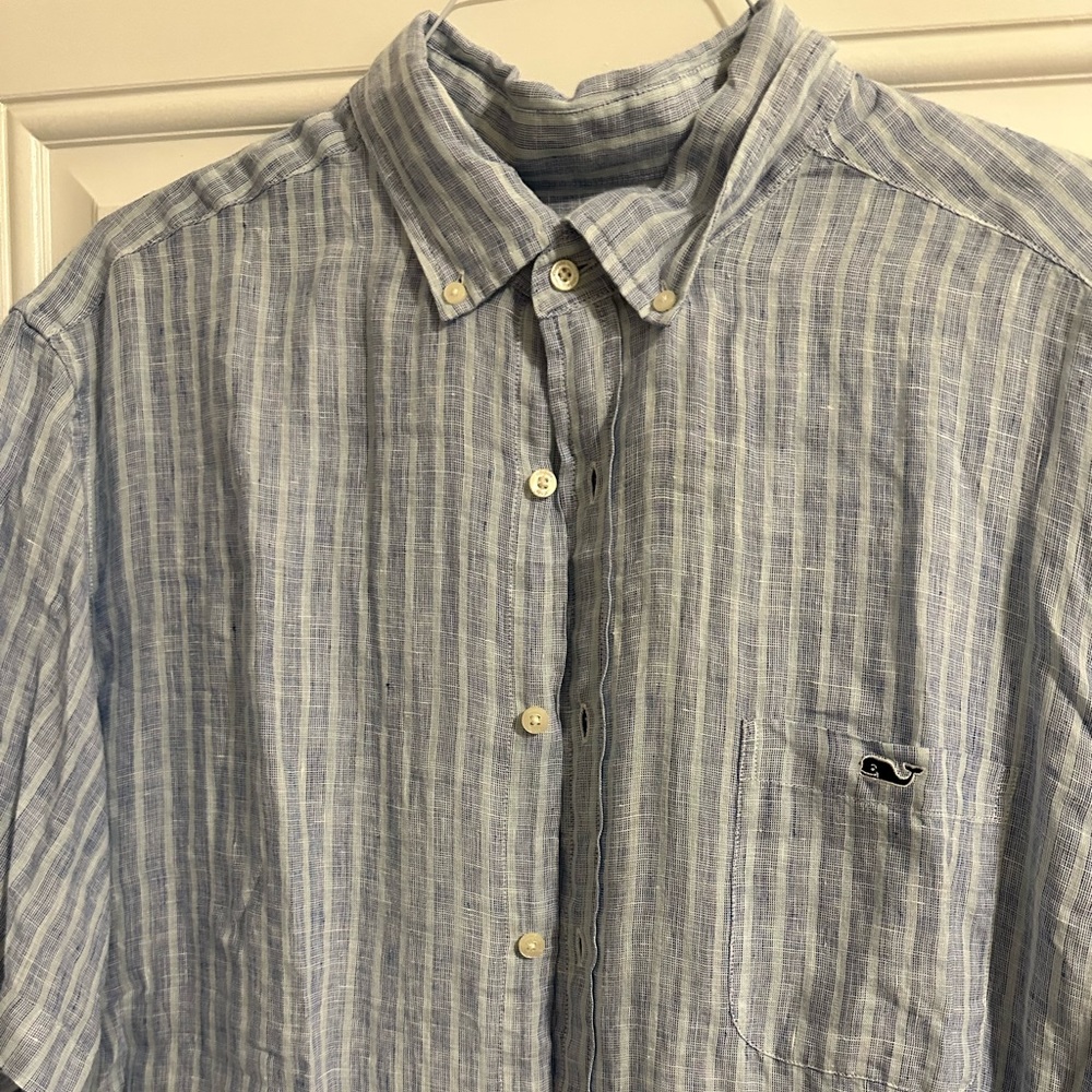 Vineyard Vines Classic Fit Tucker Shirt 2XL. 100% linen
